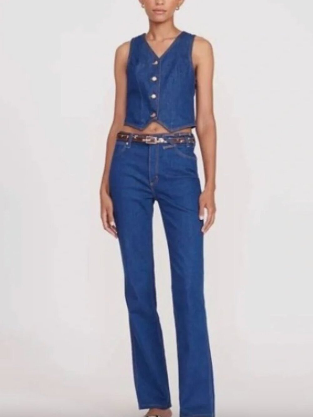 STAUD x Wrangler The Straight Leg Denim Size 26 NWOT
